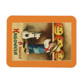 Vintage-Halloween-Junge Magnet (Horizontal)