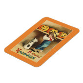 Vintage-Halloween-Junge Magnet (Linke Seite)