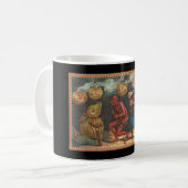 Vintage Halloween-Kaffee-Tasse Kaffeetasse (Vorderseite Links)