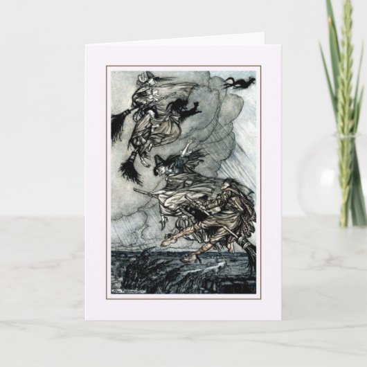 Vintage Halloween Karte (Vorderseite)