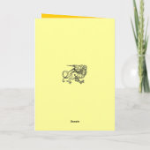 Vintage Halloween-Karte "Blick " Karte (Rückseite)