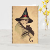 Vintage Halloween-Karte, Circa 1920 Karte (Gelbe Blume)