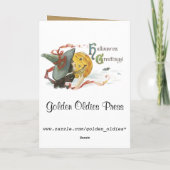 Vintage Halloween-Karte Karte (Rückseite)