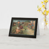 Vintage Halloween-Karte Karte (Gelbe Blume)