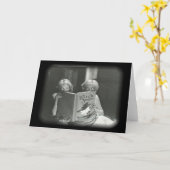 Vintage Halloween-Karte Karte (Gelbe Blume)