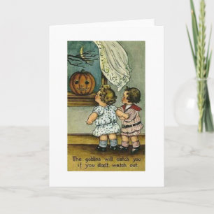Vintage Halloween-Karte Karte