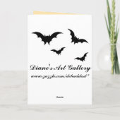 Vintage Halloween-Karte Karte (Rückseite)