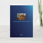 Vintage Halloween-Karte "kopflos" Pumpkin Head Man Karte (Rückseite)