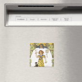 Vintage Halloween-Karte Magnet (In Situ (Geschirrspüler))