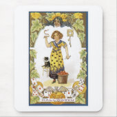 Vintage Halloween-Karte Mousepad (Vorne)