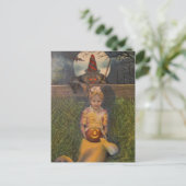 Vintage Halloween-Karte Postkarte (Stehend Vorderseite)