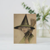 Vintage Halloween-Karte Postkarte (Stehend Vorderseite)