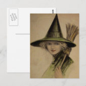 Vintage Halloween-Karte Postkarte (Vorne/Hinten)