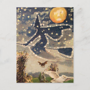 Vintage Halloween-Karte Postkarte