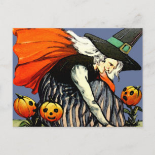 Vintage Halloween-Karte Postkarte