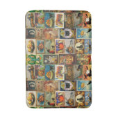 Vintage-Halloween-Karten-Collage Badematte (Vorderseite Vertikal)