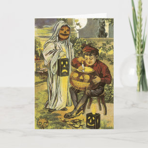 Vintage Halloween-Karten Karte