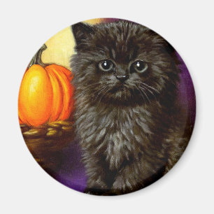 Vintage-Halloween-Kätzchen Magnet