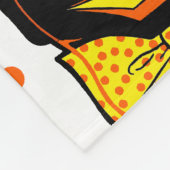 Vintage Halloween-Katze Fleecedecke (Ecke)
