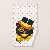 Vintage Halloween-Katze Handtuch (Handtuch)