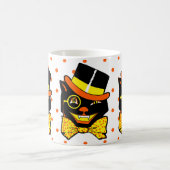Vintage Halloween-Katze Kaffeetasse (Mittel)