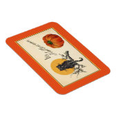 Vintage Halloween-Katze Magnet (Rechte Seite)