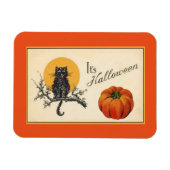 Vintage Halloween-Katze Magnet (Horizontal)
