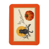 Vintage Halloween-Katze Magnet (Vertikal)