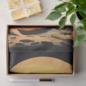 Vintage Halloween-Katze mit Pumpkin-Dekoupage Seidenpapier (Geschenk)