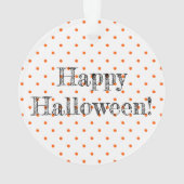 Vintage Halloween-Katze Ornament (Rückseite)