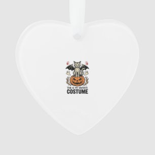 Vintage-Halloween-Katzen-Kürbis-Kostüm-Shirt-Desig Ornament
