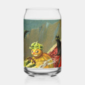 Vintage Halloween-Katzenjacke Dosenglas (Links)