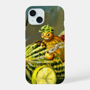 Vintage Halloween-Katzenjacke iPhone 15 Hülle