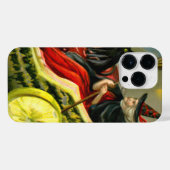 Vintage Halloween-Katzenjacke iPhone Hülle (Rückseite (Horizontal))