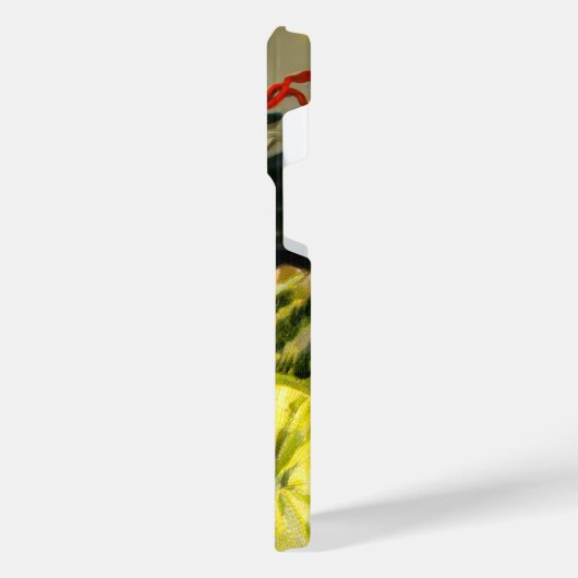 Vintage Halloween-Katzenjacke iPhone Hülle (Linke Seite)