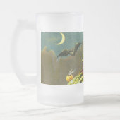 Vintage Halloween-Katzenjacke Mattglas Bierglas (Links)