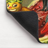 Vintage Halloween-Katzenjacke Mousepad (Ecke)