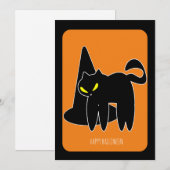 Vintage Halloween-Katzenwitsche (Vorne/Hinten)