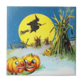 Vintage Halloween-Keramik Fliese (Vorderseite)