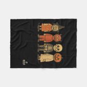 Vintage Halloween Kids In Clic Costumes Fleecedecke (Vorderseite (Horizontal))