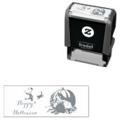 Vintage Halloween Kids Playing Happy Halloween Permastempel (Beispiel)