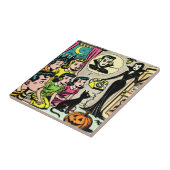 Vintage Halloween-Kinder-Comicen Fliese (Seite)