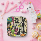 Vintage Halloween-Kinder-Comicen Pappteller (Party)