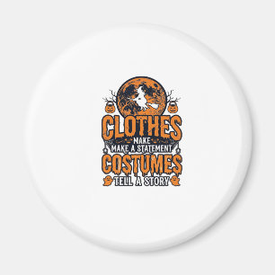 Vintage Halloween-Kleidung Kostüm Statement-Shirt_ Magnet