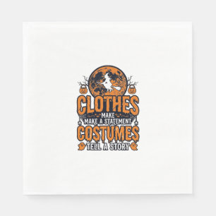 Vintage-Halloween-Kleidung Kostüm Statement-Shirt_ Serviette