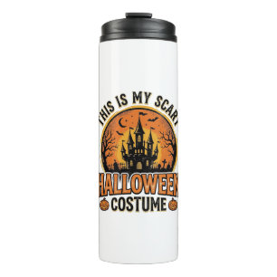 Vintage-Halloween-Kostüm Gruselburg-Shirt Des Thermosbecher