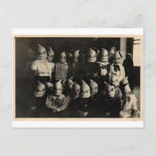 Vintage-Halloween-Kostümbild in Irland Postkarte