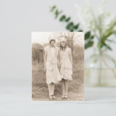 Vintage Halloween-Kostüme Postkarte (Stehend Vorderseite)