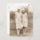 Vintage Halloween-Kostüme Postkarte (Vorne/Hinten)