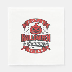 Vintage Halloween-Kostümideen Vektordesign_1 Serviette